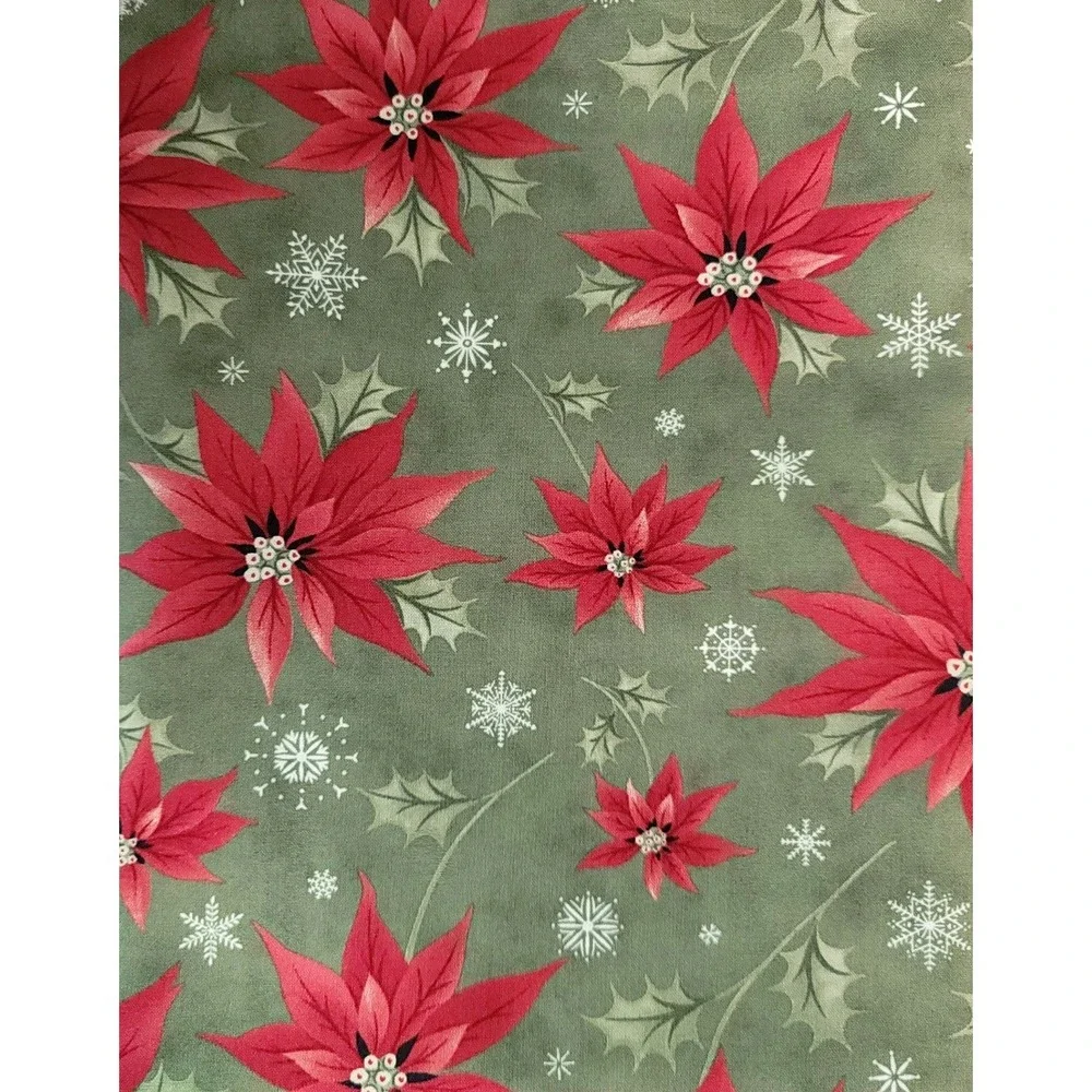 Moda fabrics poinsettia